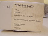 Newport Brass 3-594/26 Inverseur/poignée de contrôle de débit en chrome poli