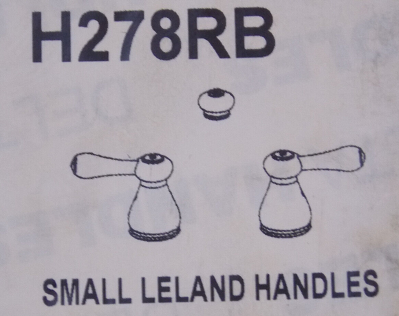 Delta H278RB Leland - Juego de 2 manijas para grifo de baño, metal, bronce veneciano