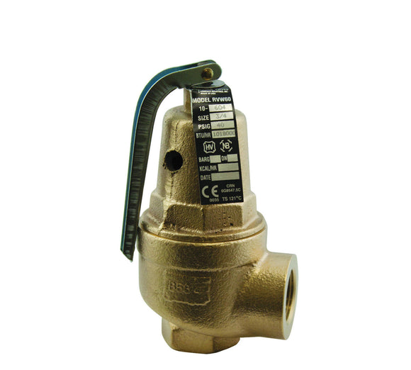 Apollo RVW61-3475 Hot Water 10-614-15 Safety Relief Valve 3/4