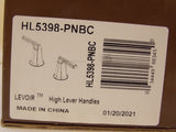 Brizo HL5398-PNBC Levoir High Lever Handle Kit Polished Nickel / Black Crystal