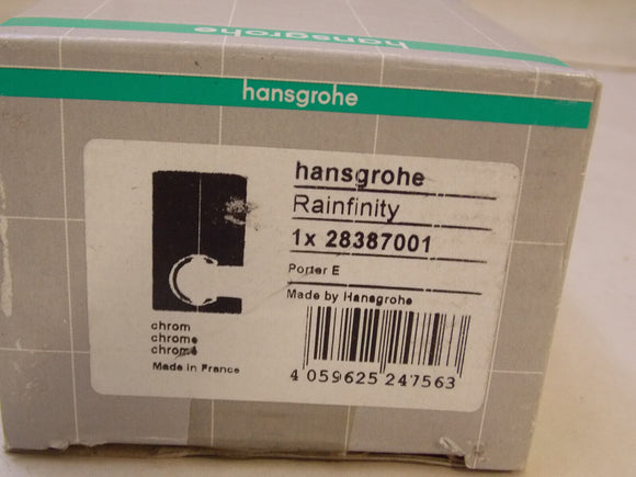 Hansgrohe 28387 Rainfinity Wall Mounted Hand Shower Holder , Chrome