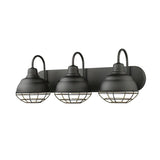 Millennium Lighting 5423MB Neo-Industrial 3-Light Vanity Light , Matte Black