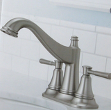 Delta 25777LF-SP Mylan Deck Mount Centerset Room Faucet, nickel brossé