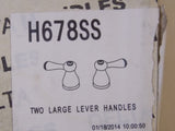 Delta H678SS Leland Metal Lever 2-Handle Set For Roman Tub Filler , Stainless