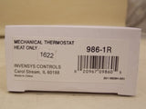 Robertshaw 986-1R Mechanical Thermostat Heat Only 24 VAC 1.5 A Maximum Load