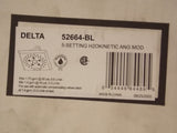 Delta 52664-BL 5-Setting 5-13/16" Square 1.75 GPM Shower Head - Black