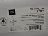DXV D3510079C.144 REM Ducha a mano personal en una barra ajustable, níquel cepillado