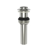 Brasstech 3303/15 Push Push Pop up Drain sans débordement - nickel poli