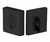 EMTEK 8468US19 CLÉS METTACHE CYLINDE RECTANGULAIRE MANDE, NOIR FLAT