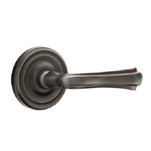 Emtek Passage 8100WMRHUS10B Wembley RH Lever w Regular Rosette Oil Rubbed Bronze