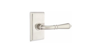 Emtek 8221 Turino LH Doors Privacy Leverset w Rectangular Rosette , Satin Nickel