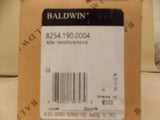 Baldwin Single Cylinder Deadbolt - Satin Black exterior Polished Nickel Interior