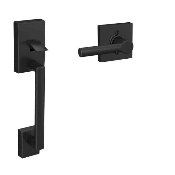 SCHLAGE FE285 CEN 622 BRW Century Entry Handle with Broadway Lever , Matte Black