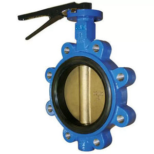 FNW 732VX 8 in. Ductile Iron Viton Locking Lever Handle Butterfly Valve