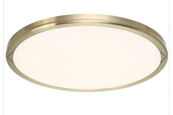 Wac Lighting FM-4615-30-BR Flush Mount 15 inch LED Ceiling Light - Brushed Brass