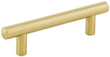 Hardware decorativo 152bg Key West 3-3/4 "C-C Gabinete Pull Lote de oro cepillado de 3