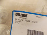 Orión 740217 Válvula de bola SF-WLPP Fusible 0.75 '' Whiteline PP