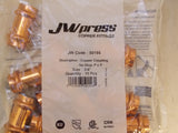 JW Press 50156 3/4 "Couplage en cuivre à double pression sans arrêt (pack de 10)