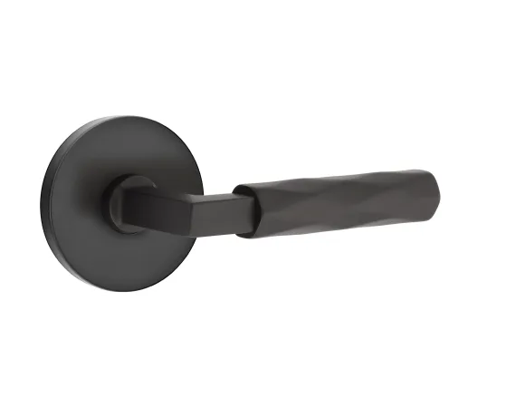 EMTEK 5209.RA.TR.LH.US19 Privacidad, Rosette de disco, Tribeca Lever, LH, Flat Black