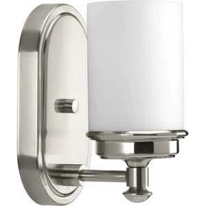 PROGRESS LIGHTING P300012-009 1-Light Bathroom Vanity Light in Brushed Nickel