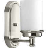 PROGRESS LIGHTING P300012-009 1-Light Bathroom Vanity Light in Brushed Nickel