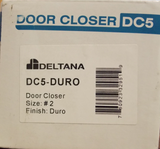 Deltana Door Closer DC5 Light Commercial or Residential Door Closer, Duro Finish