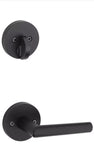 Kwikset 971milrdt514v1 Milan Lever Single Cylinder Interior Pack Pandage Set, blk