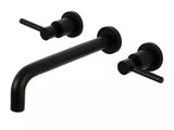 Kingston Brass KS802.DL Concord Wall Mounted Roman Tub Filler ,  Matte Black