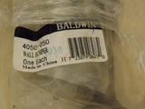 Baldwin 4050.050 Porceau de porte monté de base, laiton en satin et noir (lot de 4)