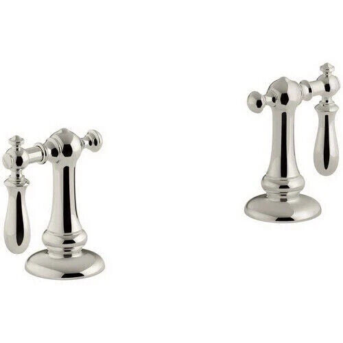 Kohler 98068-9M-SN Artifacts Faucet Swing Lever Handles, Vibrant Polished Nickel