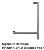 HP-004A-BN-U Includes 1-5/16" Extended Length Over Flow Plate Pop-Up Tub Drain