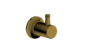 Phylrich 501-76/002 Hex Modern Wall Mount Single Robe Hook , French Brass