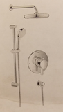 Grohe 35051001 Europlus Shower System with 35026000 Rough-In Valve , Chrome