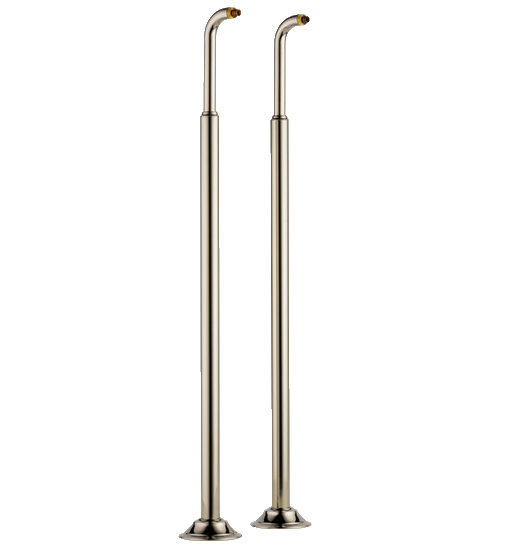 Brizo RP73766PN Traditional Floor Mount Tub Filler Risers ,  Polished Nickel