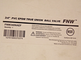 FNW 340NAEF Ball Valve True Union PVC EPDM  3/4"