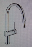 Grohe 31359000 Minta Pull Down Kitchen Faucet , Starlight Chrome