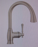 Grohe 33870EN1 Single Handle Pull Down Kitchen Faucet Dual Spray, Brushed Nickel