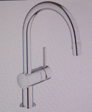 Grohe 31378000  Minta Pull Down Dual Spray Kitchen Faucet , Starlight Chrome