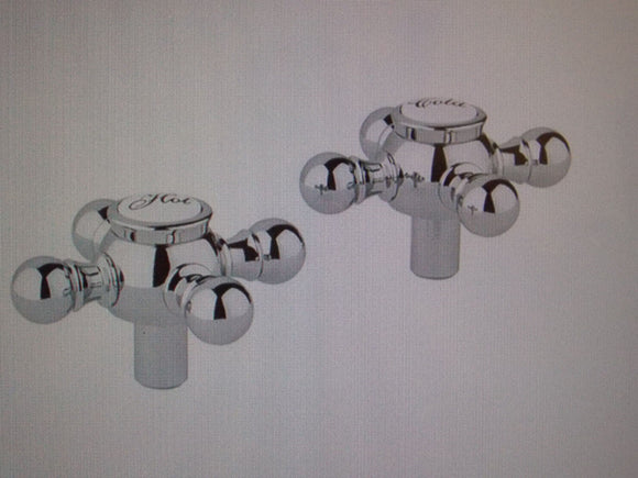 Grohe 18733000 Geneva Cross Handles (Pair) , StarLight Chrome