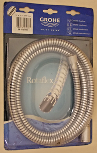 Grohe  28413000 Rotaflex 79" Twist Free Shower Hose , StarLight Chrome