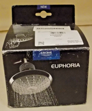 Grohe 27246000 Euphoria 2 Sprays Shower Head 2.5 gpm, StarLight Chrome