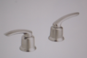 Grohe 18085EN0 Talia Lever Faucet Handles (Pair) , Brushed Nickel