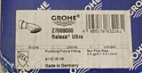 Grohe 27069000 Relexa Ultra 100 5-Sprays 4" Shower Head With Shower Arm , Chrome