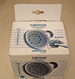 Grohe 28448EN0 Movario 100 Shower Head 4" 5-Sprays 2.5 gpm , Brushed Nickel