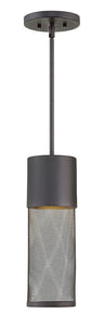 Hinkley Lighting 2302BK Aria Single Light 5 "W Mini pendentif extérieur, noir