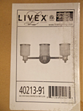 Livex 40213-91 Vanité de salle de bain MiddleBush 3-Light en nickel brossé