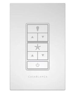 Casablanca 99195 Wall Mount 4 Speed Ceiling Fan and Light Control , White