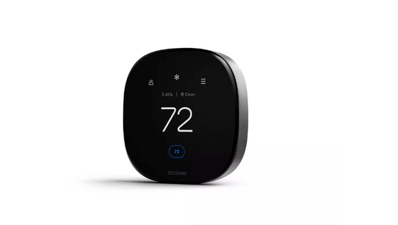 Ecobee Smart Thermostat with Voice Control Premium EB-STATE5PB-01 , Black/Silver