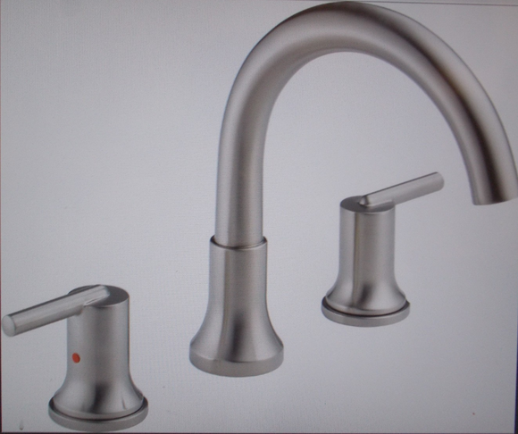 Delta T2759-SS Trinsic Deck Mounted Roman Tub Filler Trim - Brilliance Stainless
