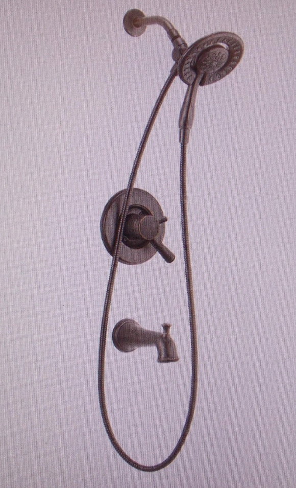 Delta T17493-RB-I Linden 17 Series Dual-Function Tub/Shower Trim-Venetian Bronze